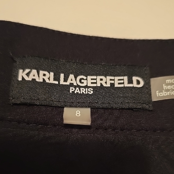 Karl Lagerfeld Black and White Y2K Mini Skirt  8 - Picture 2 of 3